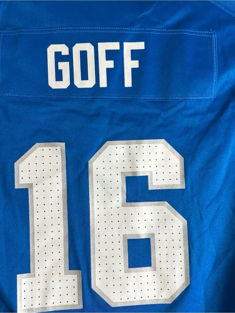 NFL Detroit Lions Jarred Goff #16 Kids Nike Football Jersey with White Numbers